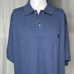 NWT Polo Ralph Lauren Button Up Short Sleeve Shirt Blue Size 1XB
